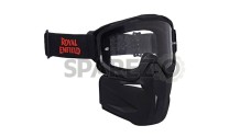 Genuine Royal Enfield Remx Goggles With Detachable Mask Black  - SPAREZO